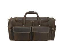 Men's Leather Travel Bag Big Capacity Male Travel Duffel Cowhide Weekend Bag Carry on Extra Large Luggage Bag