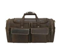 Men's Leather Travel Bag Big Capacity Male Travel Duffel Cowhide Weekend Bag Carry on Extra Large Luggage Bag