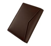 Mens Leather Wallet with RFID Blocking Protection - Slim Minimalist Bifold Design with Multiple Card Slots and Cash Pockets in Coffee Brown Crazy Horse Leather, Coffee Brown, Stitching
