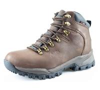 Mens Leather Waterproof Breathable Walking Hiking Trail Ankle Boots Shoes Size