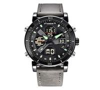 Men's LED Digital Sports Watch for Father's Day and Easter - Waterproof, Fashion, Casual, Solar Power (Grey, One Size)