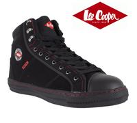 MENS LEE COOPER STEEL TOE CAP SAFETY LEATHER WORK BLACK BOOTS TRAINER SHOES SIZE