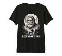 Mens Legendary Dad Bigfoot Vintage 90s Father Sasquatch Daddy Premium T-Shirt