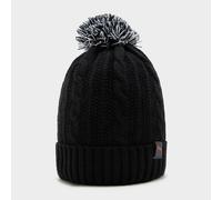 Men's Leon Waterproof Knitted Bobble Hat - Black, Black One Size