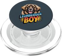 Mens Leonberger Boy Cartoon Pet Pup Breed Giant Working Dog PopSockets PopGrip for MagSafe