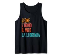 Mens Leone L'Uomo Il Mito La Leggenda Festa di Compleanno Tank Top