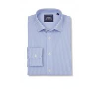 Men's Lester Blue Bengal Stripe Made-To-Measure Shirt - Size: One Size - Savile Row Company