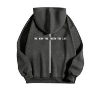 Men's Letter and Cross Printed Hoodies Jesus Theme Sweatshirts Sports Casual Pullover Oversized Sweatshirt Autumn Winter Warm Sweatshirts, Vests and Sweatshirts Lightweight Hoodie Christmas, 01-Dark