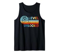 Mens Level 20 Unlocked Video Gamer Twenty Year Old 20th Birthday Tank Top