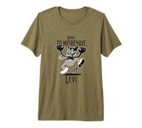 Mens LEVI - Cool Boy Name with Cute Devil - Born to Misbehave Premium T-Shirt