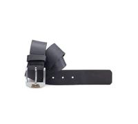 MENS LEVIS LEATHER JEAN BELT WITH METAL BATWING TAB 5118 / 219406 - BLACK