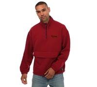 Mens Levi's Relaxed Graphic Quarter-Zip Sweatshirt in Red / Medium