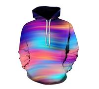 Men's LGBT Rainbow Neon Colour Sweatshirt Men's Gay Pride Month Hoodie Autumn Winter Sweatshirts Casual Sports Sweatshirts LGBTQ Sportswear Colorful Sweatshirt, 01-red, 3XL
