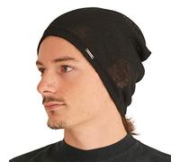 Mens Light Weight Summer Beanie - Womens Breathable Slouchy Beanie Knit Hat Baggy Slouch Cap Black
