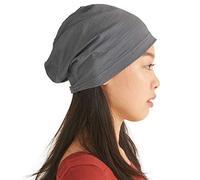 Mens Light Weight Summer Beanie - Womens Slouchy Beanie Hat Stretchy Slouch Knit Cap 100% Cotton Chemo Hat Grey