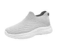 Men's Lightweight Breathable Running Shoes - Comfortable Breathable Sports Shoes Trainers - Summer Mesh Casual Shoes Without Laces Street Running Shoes Tennis Fitness Jogging Trainers Men's Shoes