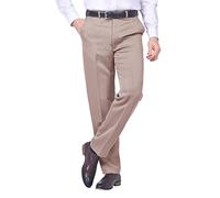 Men's Lightweight Cavalry Twill Easycare Travel Trouser Pants for Office, Golf, Formal or Regular Smart Casual Wear Camel