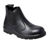 Mens Lightweight Dealer Steel Toe Cap Work Boots Chelsea Pull On Safety Shoes Sz