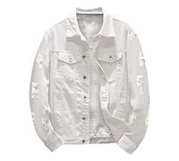 Mens Lightweight Denim Jacket - Mens Button Down Jacket Mens Lightweight Jackets Smart Casual Solid Jacket Mens Chore Jacket Buckle Lapel Denim Jacket Hunting Jackets Mens Summer Jackets Casual