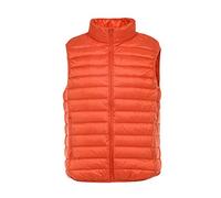 Mens Lightweight Down Padded Gilet Jacket Body Warmer Vest Orange 2XL