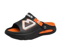 Men's Lightweight EVA Slides Cushioned Sports Sandals for Beach Pool Gym Recovery Slip on Open Toe Mules for Summer Holiday Indoor Outdoor Black