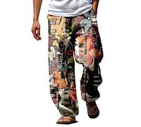 Men's Lightweight Gym Shorts Fitted Jogging Short Pants for Bodybuilding Running Training with Zipper Pockets Mens Wide Leg Loose Fit Dress Slacks Workout Shorts (Mens Linen Trousers Khaki, 3XL)