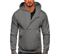 Men'S Lightweight Half Zip Top Sweatshirt - Mens Hoodie With Zipped Pockets - AutumnHoodie Long Sleeve Jackets Pullover Hoodie Blouse Pullover Sportswear Top Lightweight Jackets Warm Outwear Purple
