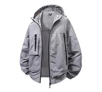 Mens Lightweight Jacket,Waterproof Rain Jacket Mens Sun Protective Long Sleeve Trench Coat Loose Summer Outdoor Climbing Cycling Windbreaker Tennis Trekking Raincoats Breathable Jogging Sailing Coats