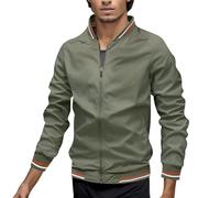 Mens Lightweight Jacket Windbreaker Jacket, Long Sleeves Comforty Retro Sports Spring and Summer Transition Classic Fashion Utility Style Refreshing for Daily Commuting