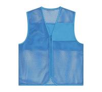 Men's Lightweight Mesh Vest - Sleeveless Zipper Utility Gilet with Breathable Design, Multiple Functional Pockets, Durable Fabric Outdoor Vest for Running, Sports, Cycling, and Summer Use