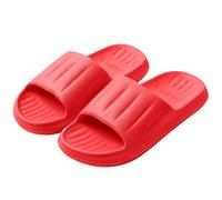 Men's Lightweight Mules, Slippers, Soft Sole, Non-Slip, Comfortable, red, 10 UK