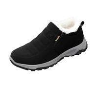Mens Lightweight Non Zip Slip On Winter Boots, Mens Winter Boots Non-Slip Soles Suitable For Snow Season Fur Lining Warm Ankle Booties Casual Smart Formal Chukka Ankle Booties Walking Shoes