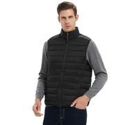 Mens Lightweight Padded Gilet, Mens Body Warmers, Quilted Bodywarmer Padded Vest Winter Comfortable Gilet with Zip Pockets for Golf Running Hiking Horse Riding