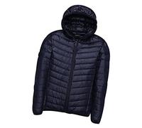 Mens Lightweight Puffer Jacket with Hood Packable Down Jacket Men Quilted Jacket Light Padded Jackets Mens Ultralight Down Coat Hooded Hoodless Waterproof Puffer Jackets Mens Down Parka Large Navy L