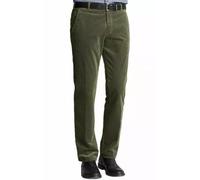 Men's Lightweight Straight Cotton Cords Casual Trousers Formal Business Work Wear Cord Dress Pants Easy Care 100% Cotton Big Size Trousers (UK, Waist & Inseam, 34, 27, OLIVE GREEN)