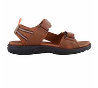 Mens Lightweight Touch and Close Gladiator Style Summer Sandals ABSOLUTE FOOTWEAR Brown 7
