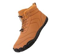 Mens Lightweight Waterproof Hiking Boots Thermal Boots Mens Fur Winter Ankle Boot For Walking Grippy Outsole Warm Trainers Durable Walking Trainers Outdoor Trails Shoes Anti Skid Snow Sneakers