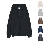 Men's Lightweight Zip-Up Hoodie, Men's Sports Sweatshirt Mid Season Sweatshirts with Pocket, Sweatshirt, Drawstring Hoodie, Casual Cardigan, Outdoor, Tops, Versatile, Tops, Simple Tops, grey, 5XL