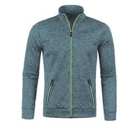 Mens Lightweight Zip Up Jackets Full Zip Active Training Athletic Track Softshell Jacket Sweatshirts No Hood Long Sleeve Warm Winter Outerwear Casual Windbreaker Coat Sportswear with Pockets
