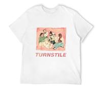 Men's Limited Turnstile Love Connection American Hardcore Punk Band T-Shirt White XXXL