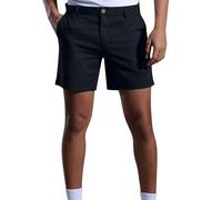 Mens Linen Chino Shorts Elastic Waist Slim Fit Dress Shorts 5.5 Inch Inseam with Pockets Flat Front Stretch Casual Short Shorts