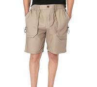 Mens Linen Shorts,Men'S Casual Cargo Shorts Breathable Lightweight Summer Workout Outdoor Comfortable Loose Fit Utility Short Pants For Daily Wear And Sports