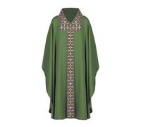 Men's Liturgical Robe, Cape for Catholic Adult Priest Measuring Gown Cape with Embroidered Renaissance Church Priest Vestments Muslim Clothing Medieval Gown for Halloween Party