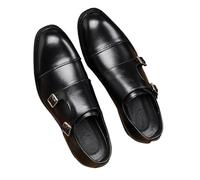 Mens Loafers Black Formal Dress Shoes Slip On Business Casual Comfortable Leather Footwear Elegant Office Events Professional Design Sophisticated Craft(Black_47)
