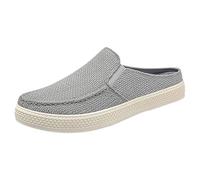 Mens Loafers Casual Slip On Shoes Lightweight Breathable Mesh Walking Backless Shoes Comfortable Barefoot Flat Canvas Trainers Plimsolls Beck Trainers Falt Non Slip Casual Driving Hiking Sneakers