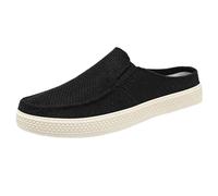 Mens Loafers Casual Slip On Shoes Lightweight Breathable Mesh Walking Backless Shoes Comfortable Barefoot Flat Canvas Trainers Plimsolls Beck Trainers Falt Non Slip Casual Driving Hiking Sneakers