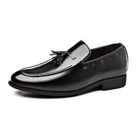 Men's Loafers Moccasins Oxfords Formal Dress Shoes Leather Slip-On Shoes Smart Black Shoes Size 12