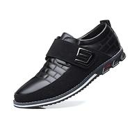 Men's Loafers Premium Leather Comfort Business Casual Oxford Shoes Dress Shoes Fashion Dress Sneakers Office Working Driving Walking Shoe（Black,12 UK