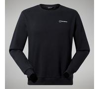 Berghaus Men's Logo Sweatshirt Crew Neck Jumper, Added Warmth, Extra Comfortable, Black, S
