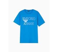Men's LOGOTAPE Crew Neck T-Shirt Blue XL